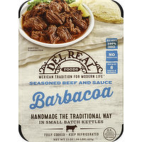 Del Real Barbacoa, Seasoned Beef and Sauce, 15 Ounce