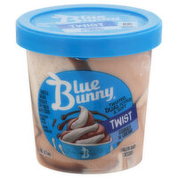 Blue Bunny Frozen Dairy Dessert, Cookies & Cream, Twist, 1 Pint