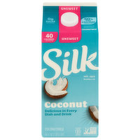 Silk Coconut Milk, Unsweet, 64 Fluid ounce