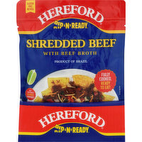 Hereford Shredded Beef with Beef Broth, 7 Ounce