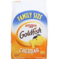 Goldfish Snack Crackers, Baked, Cheddar, Family Size, 10 Ounce