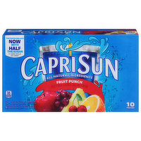 Capri Sun Juice Drink Blend, Fruit Punch, 10 Each