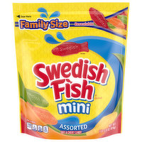 Swedish Fish Candy, Soft & Chewy, Assorted, Mini, Family Size, 28.8 Ounce