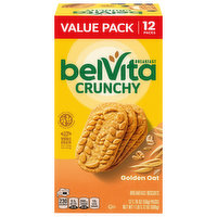 belVita Breakfast Biscuits, Golden Oat, Crunchy, Value Pack, 12 Each