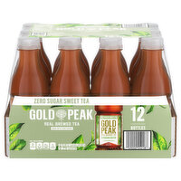 Gold Peak Sweet Tea, Zero Sugar, Real Brewed, 12 Pack, 12 Each