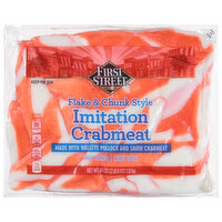 First Street Crabmeat, Imitation, Flake & Chunk Style, 40 Ounce