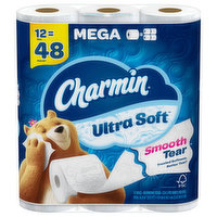 Charmin Bathroom Tissue, Mega Roll, 2-Ply, 344 Square foot