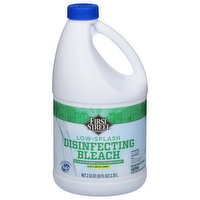 First Street Bleach, Disinfecting, Low-Splash, 81 Ounce