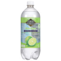 First Street Sparkling Water, Key Lime, 33.8 Ounce