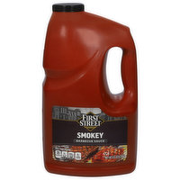 First Street Barbecue Sauce, Smokey, 128 Ounce