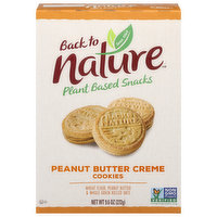 Back to Nature Cookies, Peanut Butter Creme, 9.6 Ounce