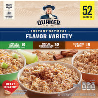 Quaker Quaker Instant Oatmeal Flavor Variety 1.51 Oz 52 Count, 52 Each