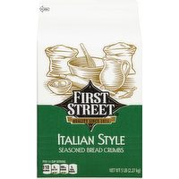 First Street Bread Crumbs, Seasoned, Italian Style, 80 Ounce