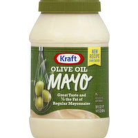 Kraft Mayonnaise, Reduced Fat, Olive Oil, 30 Ounce