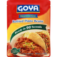 Goya Pinto Beans, Refried, Traditional, 15 Ounce