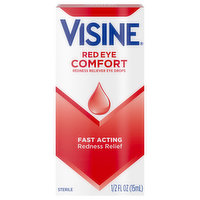 Visine Eye Drops, Red Eye Comfort, 0.5 Ounce