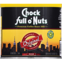 Chock full o'Nuts Coffee, Ground, Medium, Original, 26 Ounce