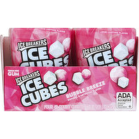 Ice Breakers Gum, Sugar Free, Bubble Breeze, 4 Each