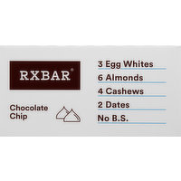 RXBAR Protein Bar, Chocolate Chip, 12 Each