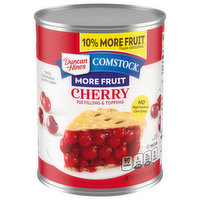 Duncan Hines Comstock More Fruit Cherry Pie Filling and Topping, 21 Ounce