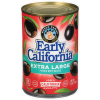 Early California Olives, Pitted, Ripe, Extra Large, 6 Ounce