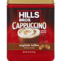 HILLS BROS Cappuccino Drink Mix, Cafe Style, English Toffee, 16 Ounce