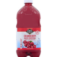 FIRST STREET Juice Cocktail, Cranberry, from Concentrate, 64 Ounce