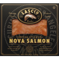 LASCCO Salmon, Nova, Smoked Atlantic, 6 Ounce