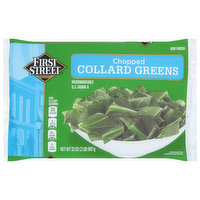 First Street Collard Greens, Chopped, 32 Ounce