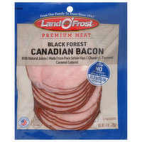 Land O Frost Canadian Bacon, with Natural Juices, Black Forest, 6 Ounce