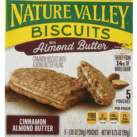 Nature Valley Biscuits, with Almond Butter, Cinnamon Almond Butter, 5 Each