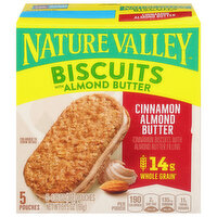 Nature Valley Biscuits, with Almond Butter, Cinnamon Almond Butter, 5 Each