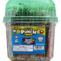 SOUR PUNCH Candy, Assorted Flavors, 180 Each