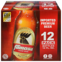 Famosa Beer, Lager, 12 Pack, 12 Each