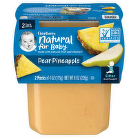 Gerber Pear Pineapple, Sitter 2nd Foods, 2 Pack, 2 Each