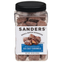 Sanders Sea Salt Caramels, Milk Chocolate, 28 Ounce