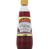 Pompeian Vinegar, Organic, Red Wine, 16 Ounce