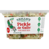 Grillo's Pickle De Gallo, Hot, 14 Ounce