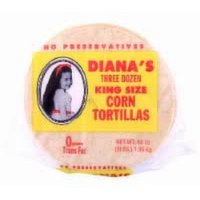 Dianas King Size Corn Tortillas 30 ct, 30 Each