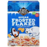 First Street Cereal, Sugar Frosted Flakes, 26.8 Ounce