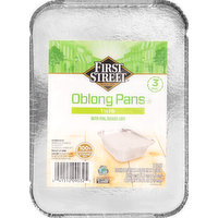 First Street Oblong Pans, 3 Each