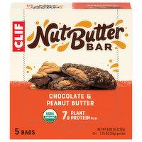 Clif Nut Butter Bar, Chocolate & Peanut Butter, 5 Each