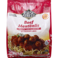 First Street Meatballs, Beef, 40 Ounce