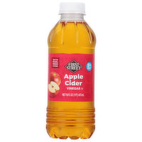 First Street Vinegar, Apple Cider, 16 Ounce