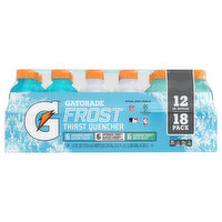 Gatorade Thirst Quencher, Glacier Freeze/Glacier Cherry/Arctic Blitz, 18 Pack, 18 Each