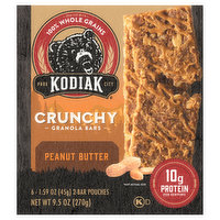 Kodiak Granola Bars, Peanut Butter, Crunchy, 6 Each