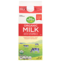 Sun Harvest Milk, Organic, 64 Fluid ounce