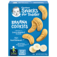 Gerber Cookies, Banana, Toddler (12+ Months), 5 Ounce