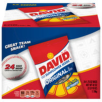 David Sunflower Seeds, Original, Salted & Roasted, 24 Each