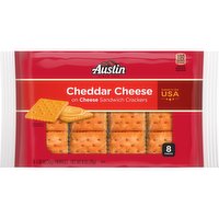 Austin Sandwich Crackers, Cheddar Cheese on Cheese, 11 Ounce